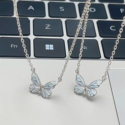 Luminous Butterfly Necklace & Bracelet Set