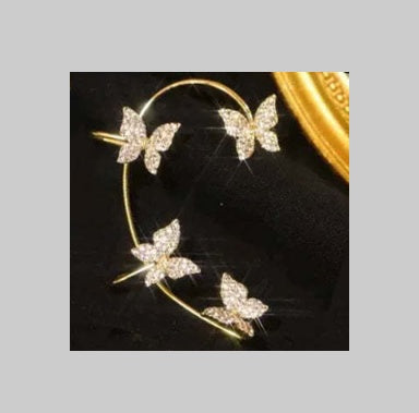 Butterfly Ear Clip 2pc