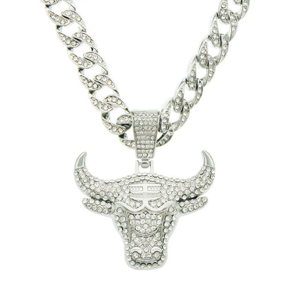 Bull Head Cuban Necklace