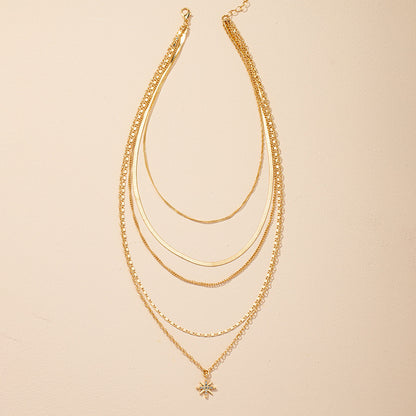 Eight Awn Star Necklace for Women