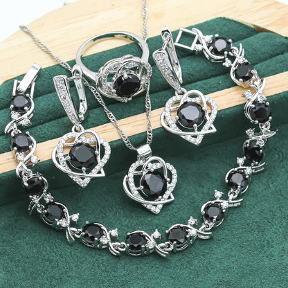 Retro Fashion Zircon Jewelry Set with Snake Chain Design