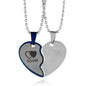 Heart-Shaped Friendship Couple Necklace – 2pcs