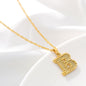 Gold Initial Letter Necklace – 18K Gold Plated A–Z Alphabet