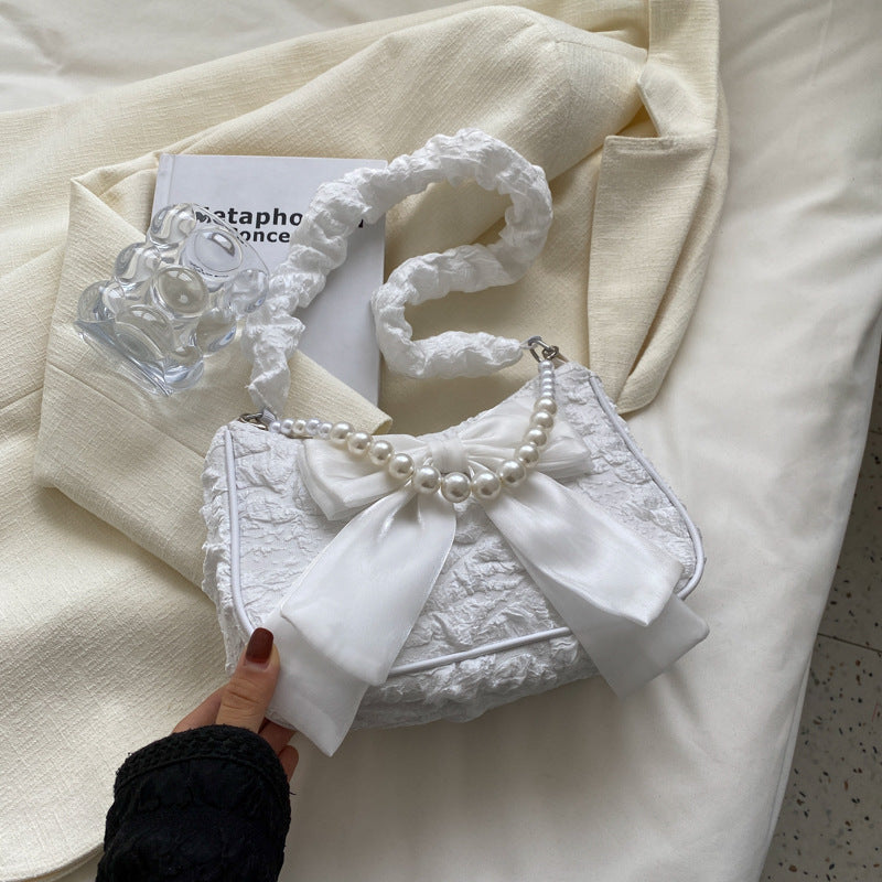 Pearl Bow Underarm Bag