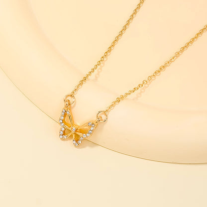 Sweet Light Luxury Bow Necklace for