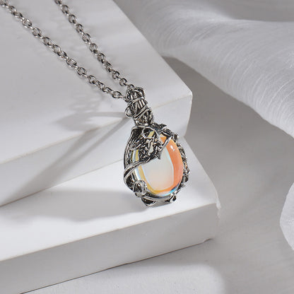 Moonstone Heart Necklace