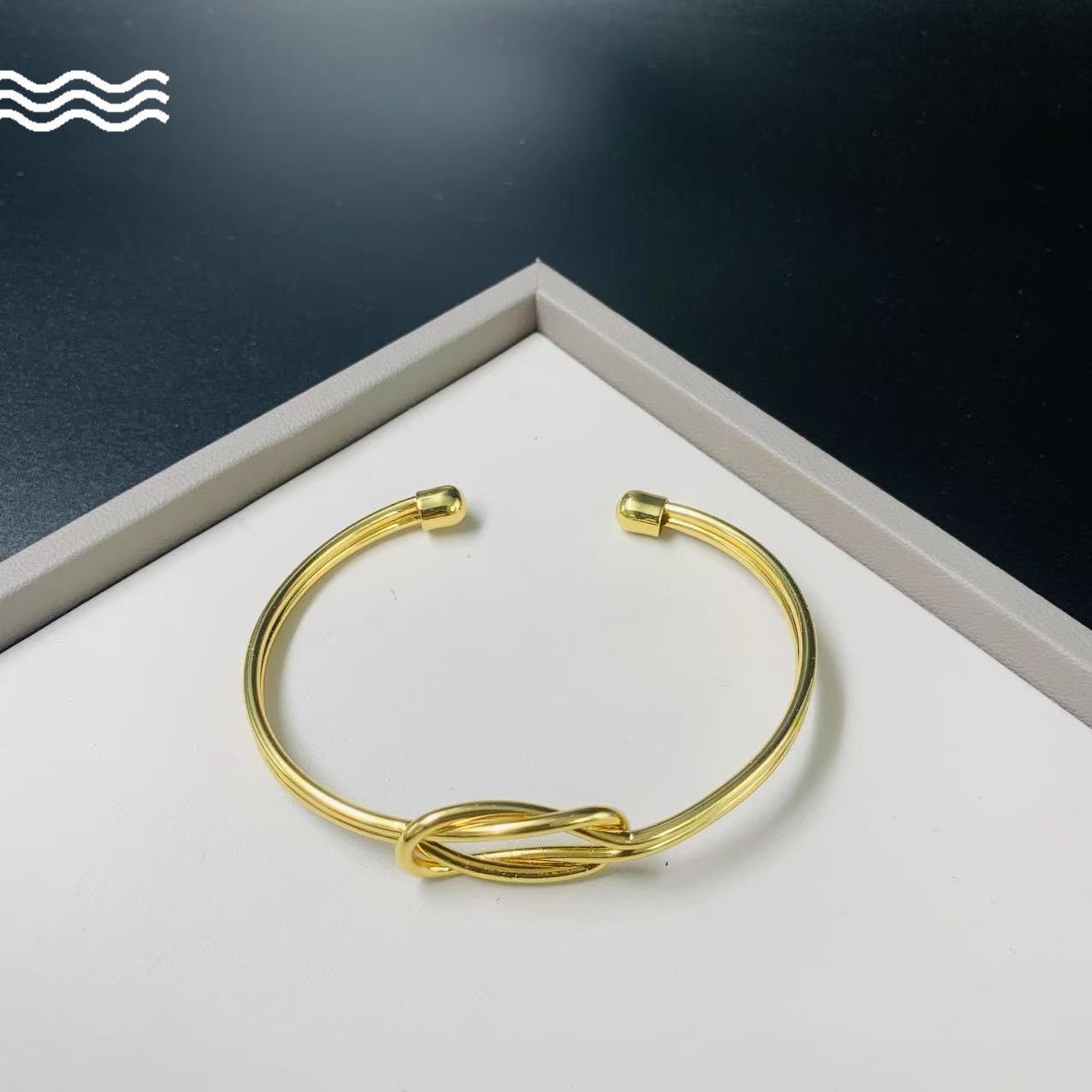Love Knotted Brass Bracelet