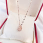 Perfume Bottle Pendant Zircon Necklaces