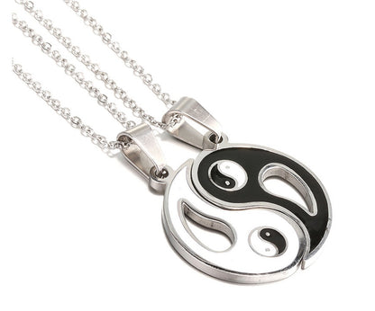 Yin & Yang Couples Necklace Set