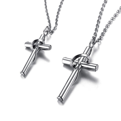 Stainless Steel Cross Pendant Necklace