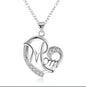 Heart Shaped Diamond Necklace