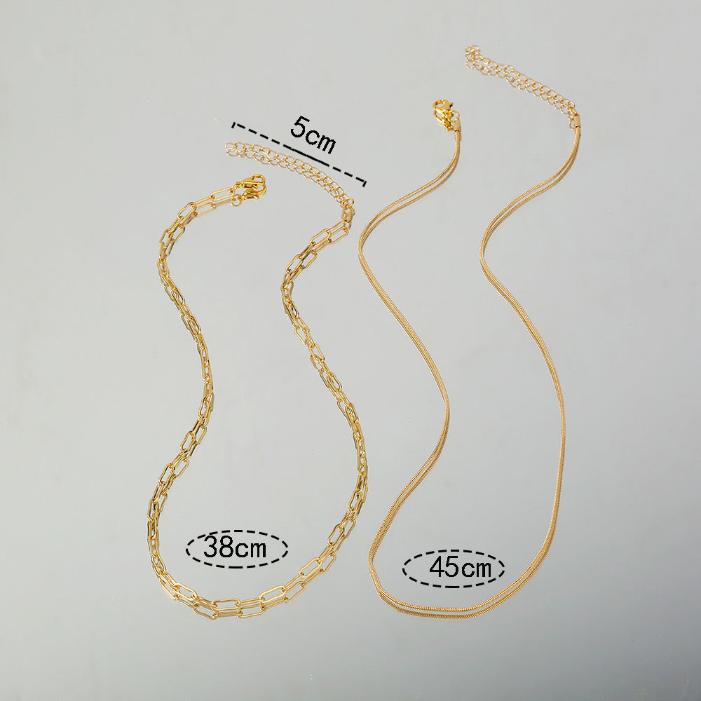 Gold Collarbone Multi-Layer Necklaces