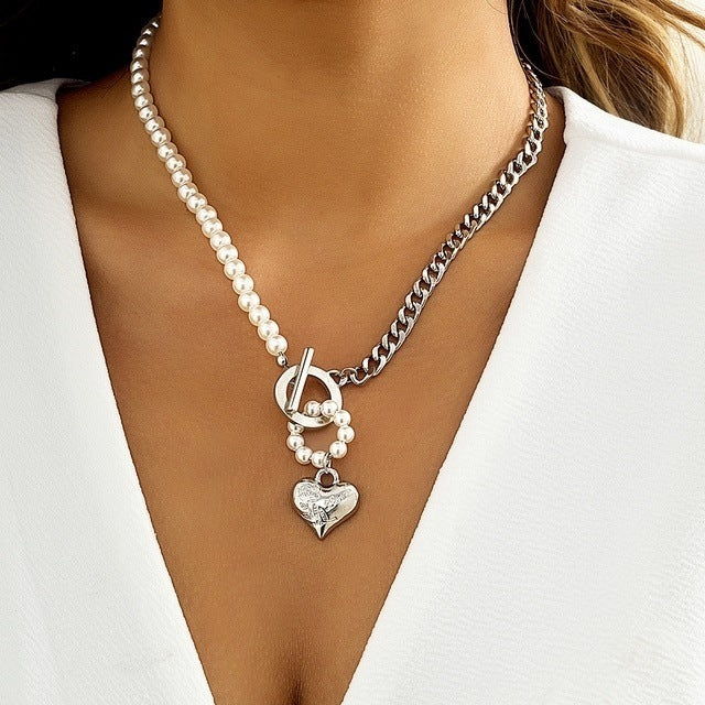 Multi-Layer Pearl & Coin Necklace for Women