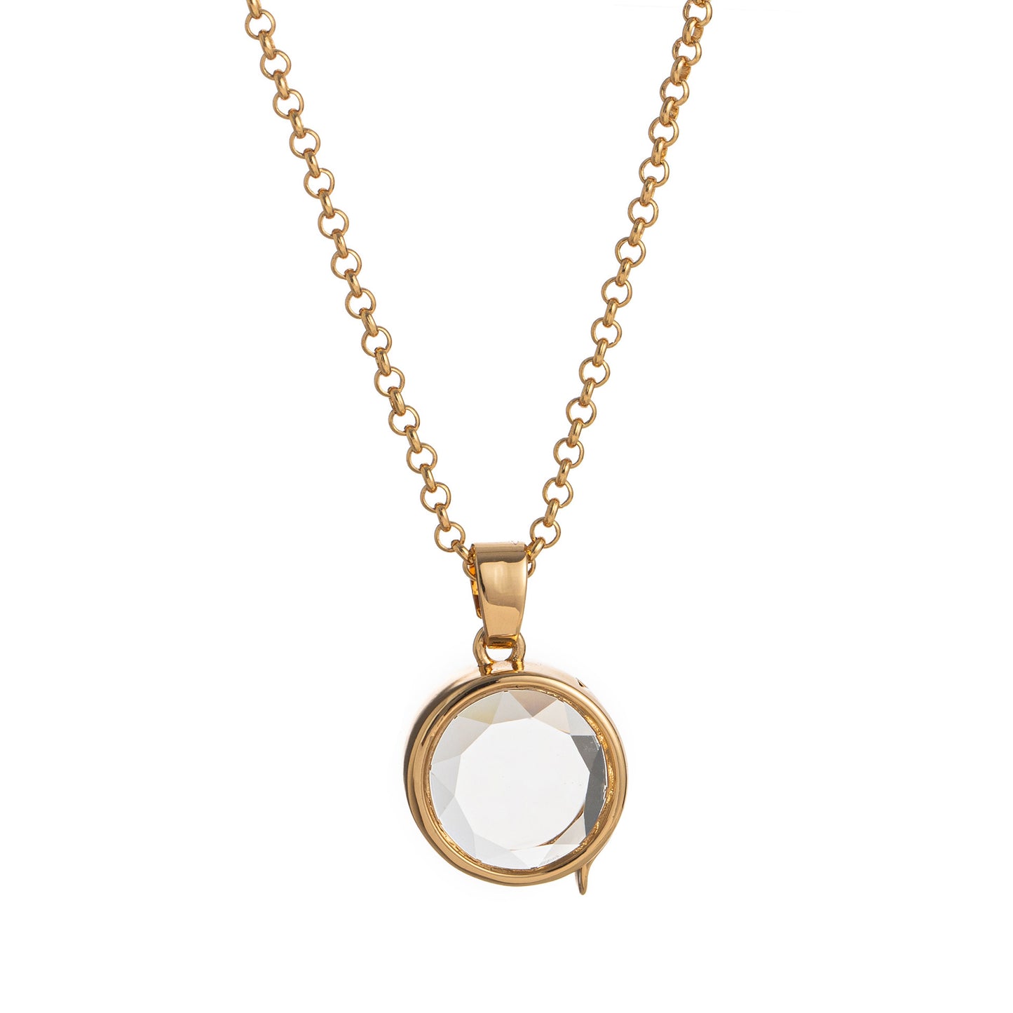 Retro Personalized Glass Charm Locket Box Necklace