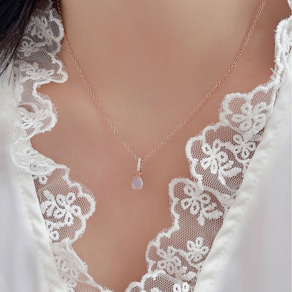 925 Silver Water Drop Moonstone Necklace - Trendy Radar