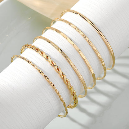 Metal Chain Bracelet Set