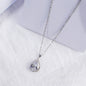 Water Drop Rose Gold Rhinestone Necklaces