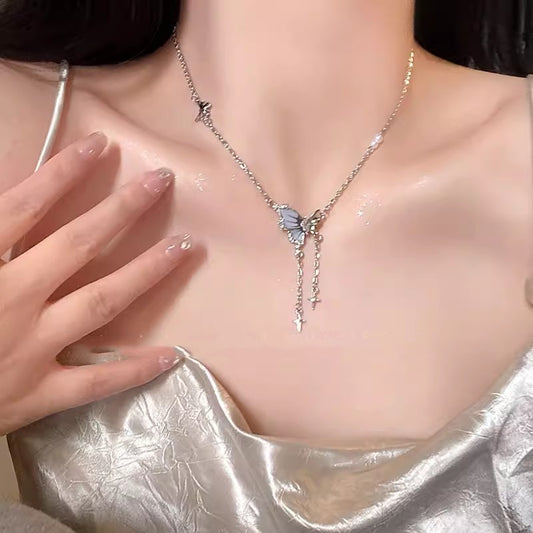 Butterfly & Pearl Necklaces