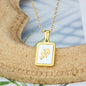 Square Shell Zodiac Necklace