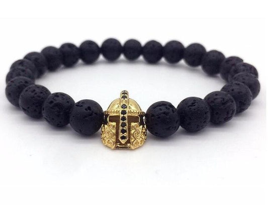 Men's Crown & Medieval Helmet Bracelet