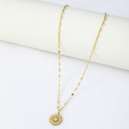 Small Sun Stainless Steel Necklace