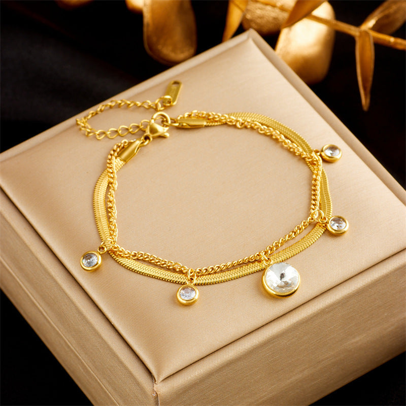 Double Layer Bracelet Gold