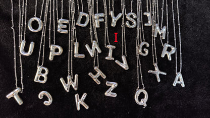 Glossy Letters Pendant Necklace