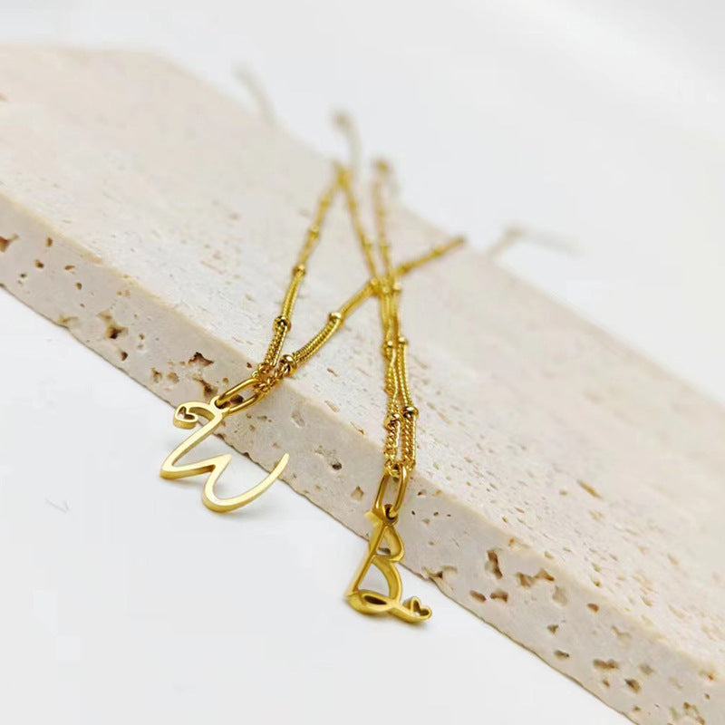 A-Z Personalized 26 Letter Pendant Necklace