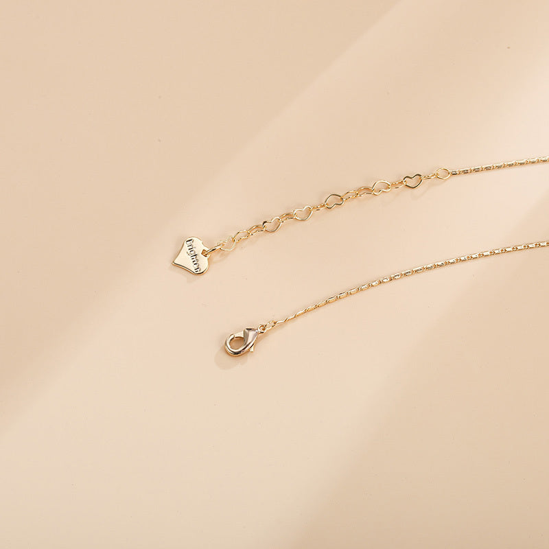 Wheat Ear Stitching Pearl Clavicle Chain