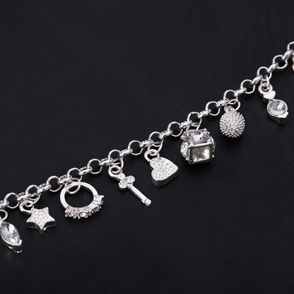 Women’s Thirteen Hanging Charm Bracelet