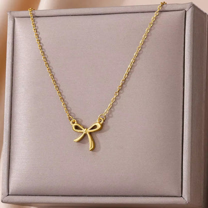 Elegant Women’s Bow Necklace