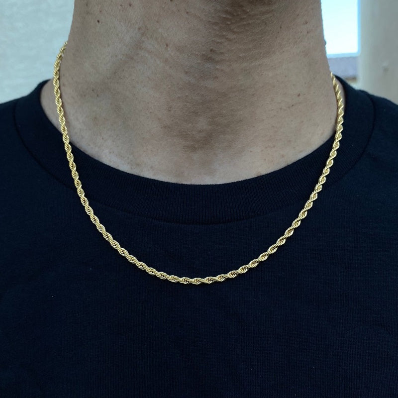 Cube Rope Chain Necklace