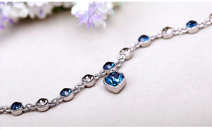 Heart of the Ocean Crystal Bracelet