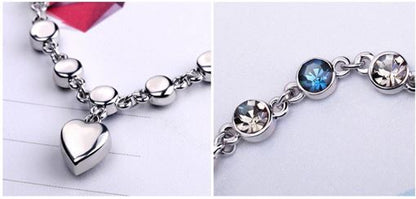 Heart of the Ocean Crystal Bracelet