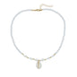 Conch White Bead Shell Necklace for Women
