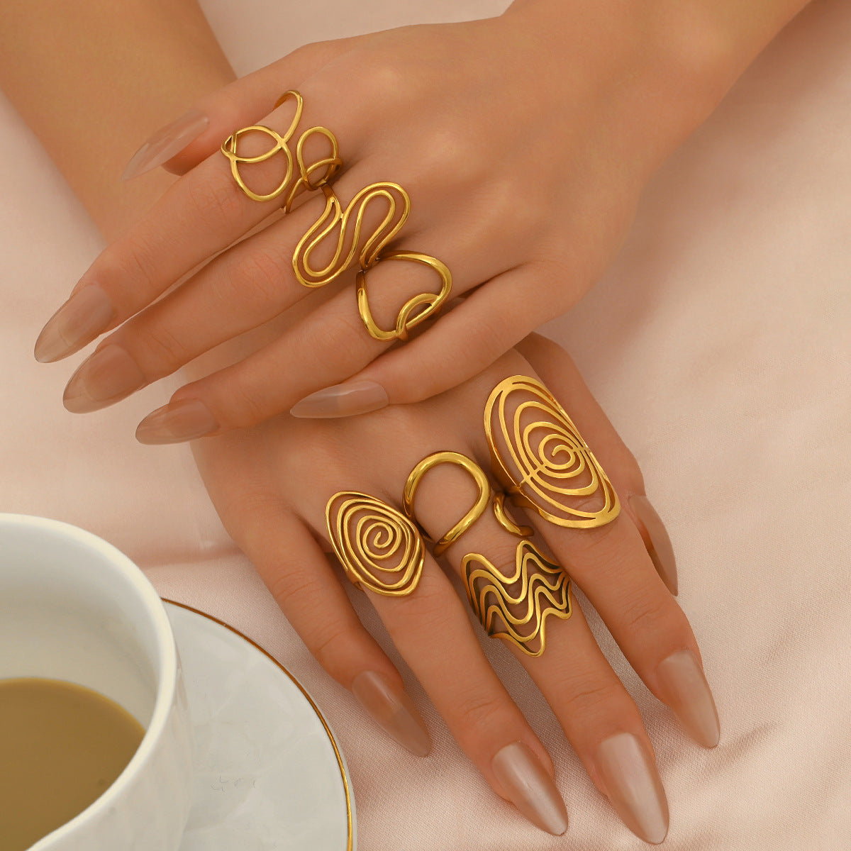 Geometric Irregular Open Ring