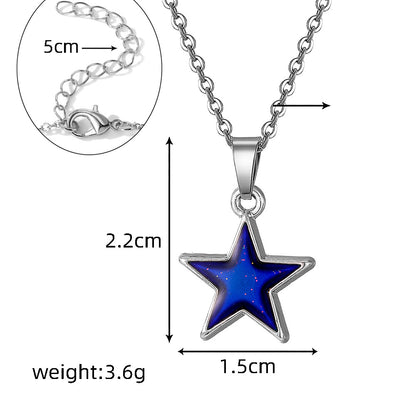 Colour-Changing Mood Pendant Necklace