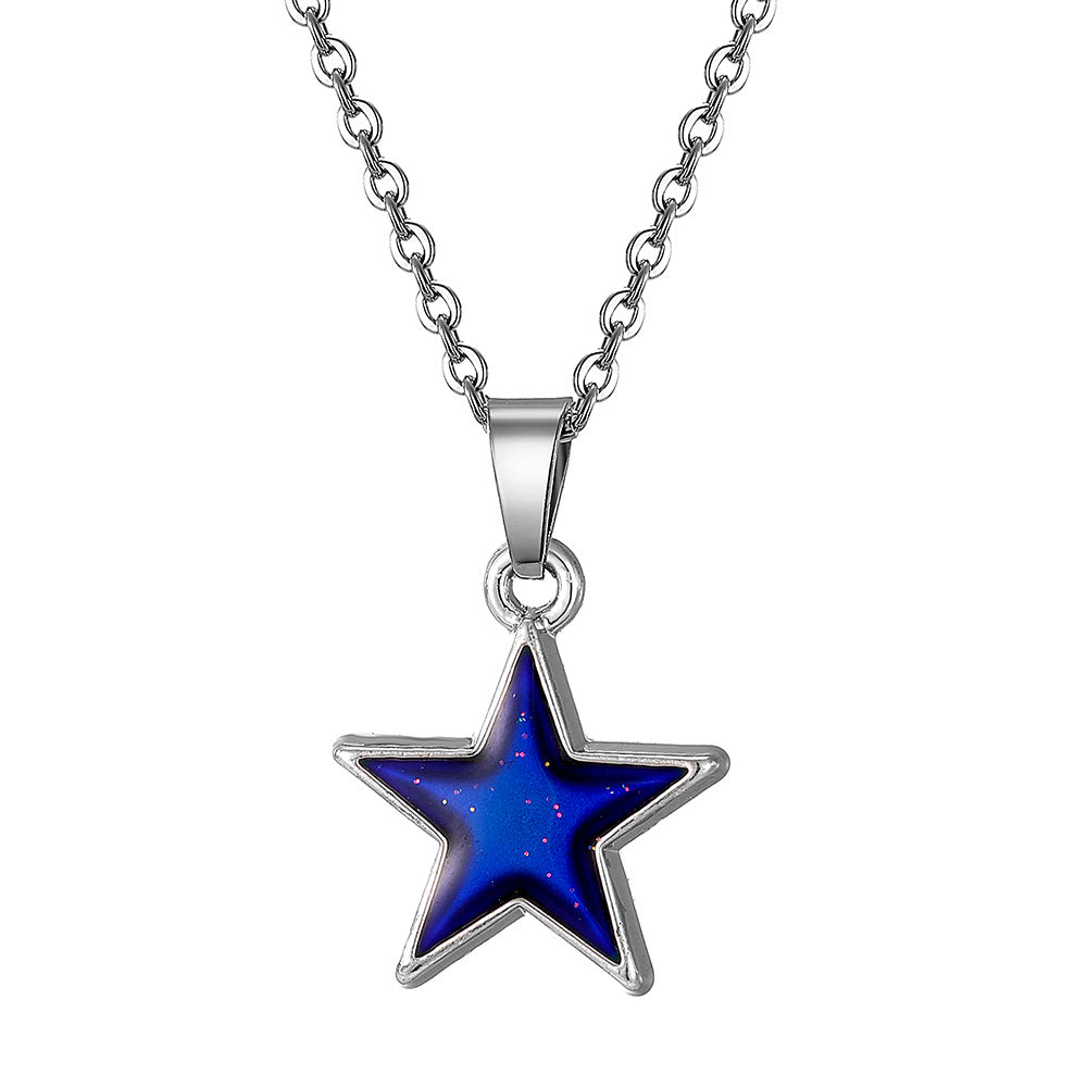 Colour-Changing Mood Pendant Necklace
