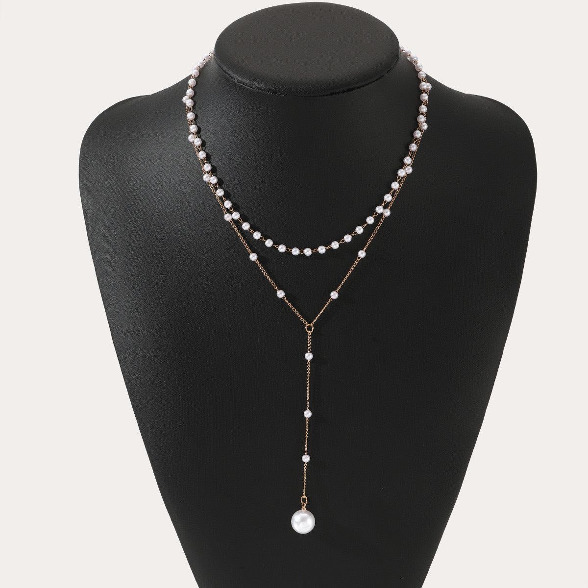 Elegant Double Layer Pearl Necklace