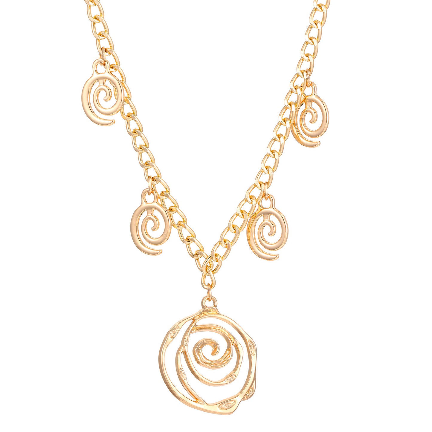 Spiral Donut Necklace, Bracelet & Earrings Set