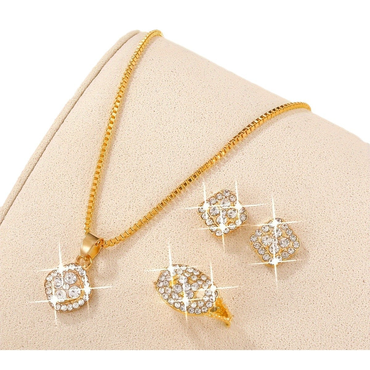 Luxury Diamond-Inspired Jewelry Set