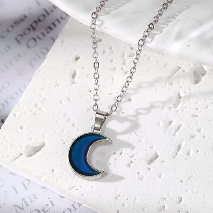 Colour-Changing Mood Pendant Necklace