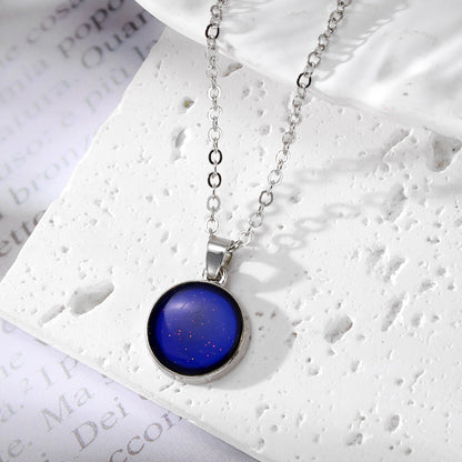 Colour-Changing Mood Pendant Necklace