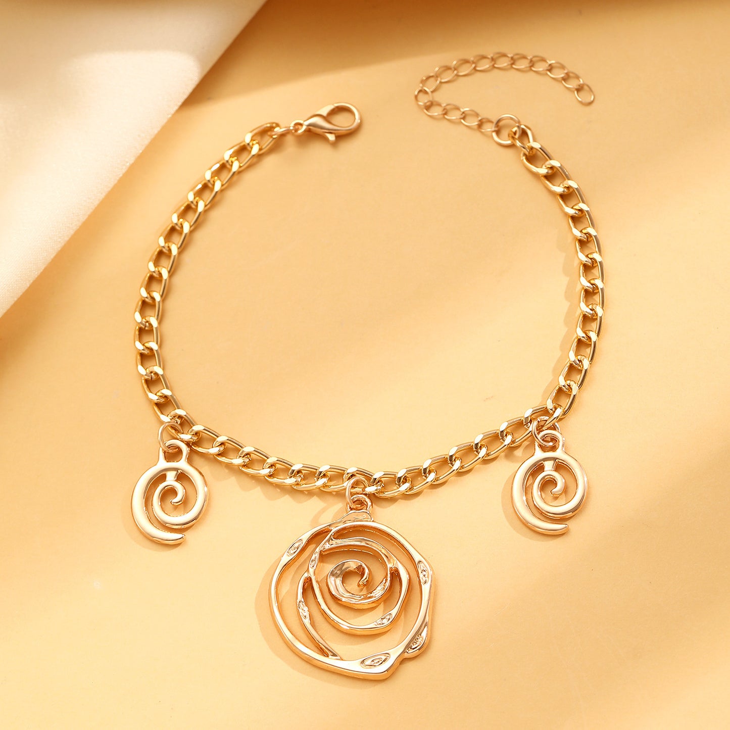 Spiral Donut Necklace, Bracelet & Earrings Set