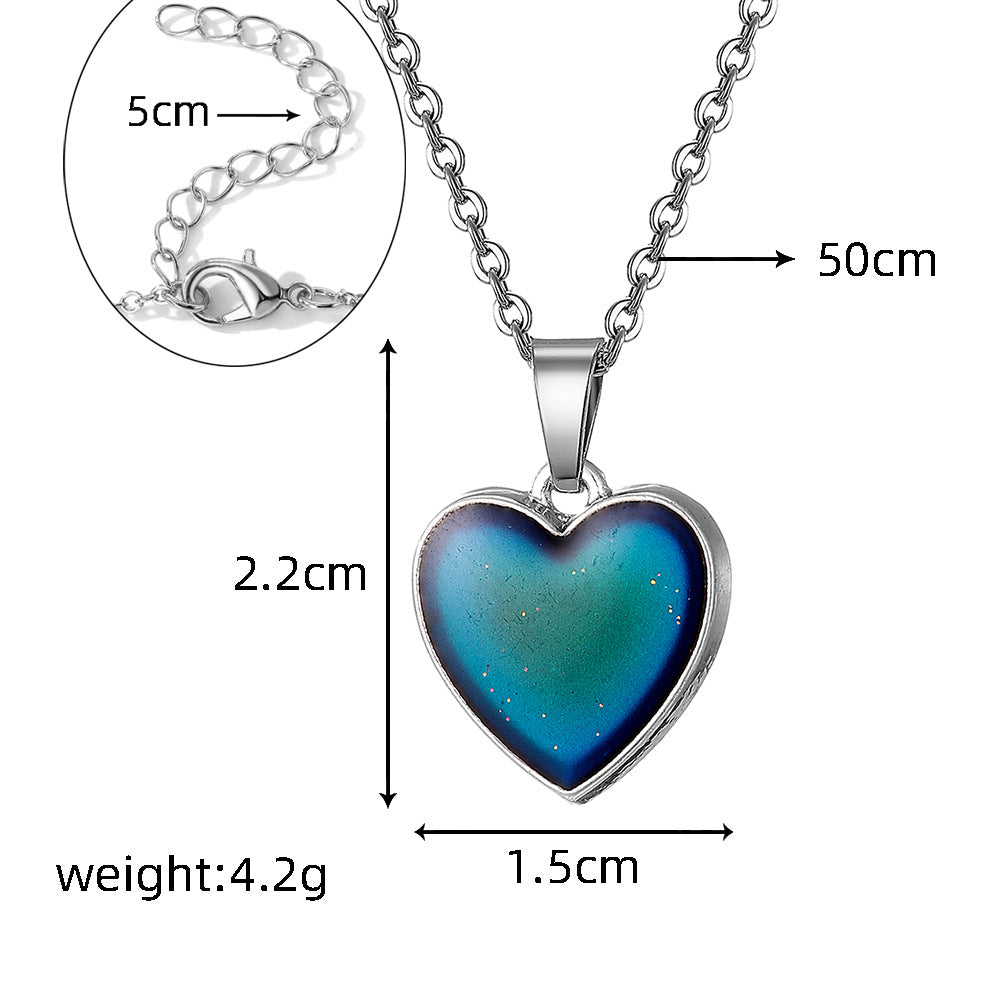 Colour-Changing Mood Pendant Necklace