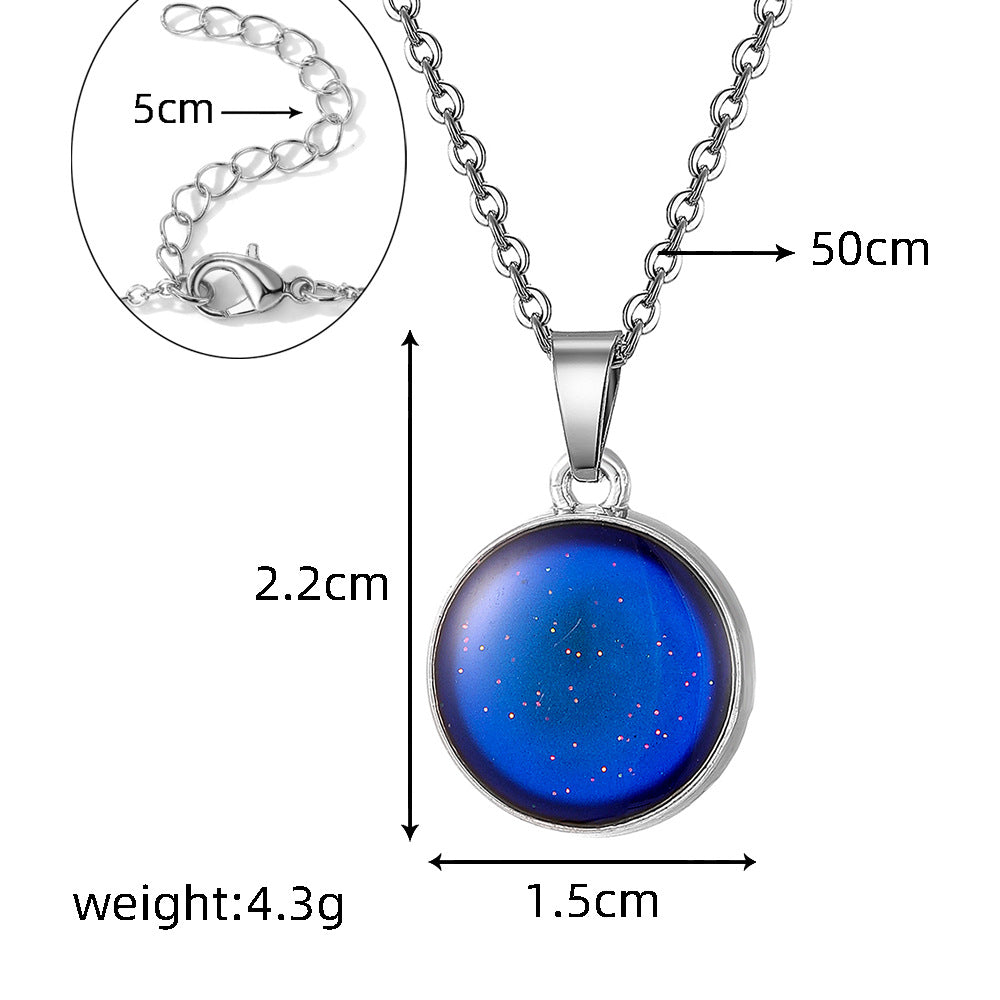 Colour-Changing Mood Pendant Necklace