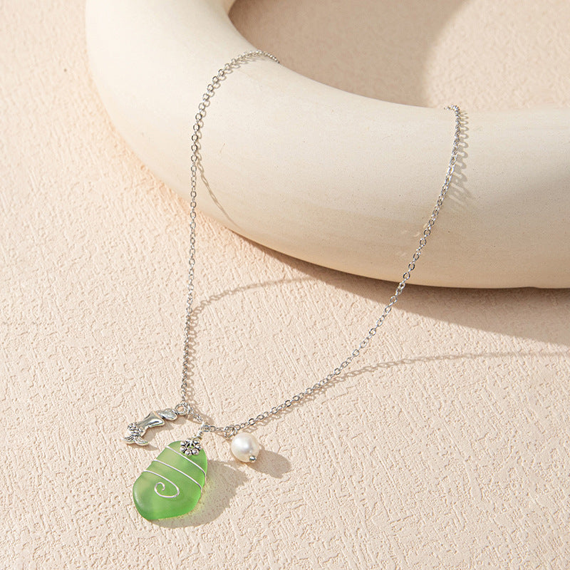 Colorful Sea Glass Necklaces