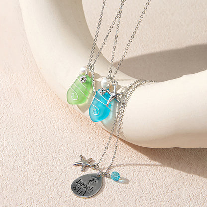 Colorful Sea Glass Necklaces