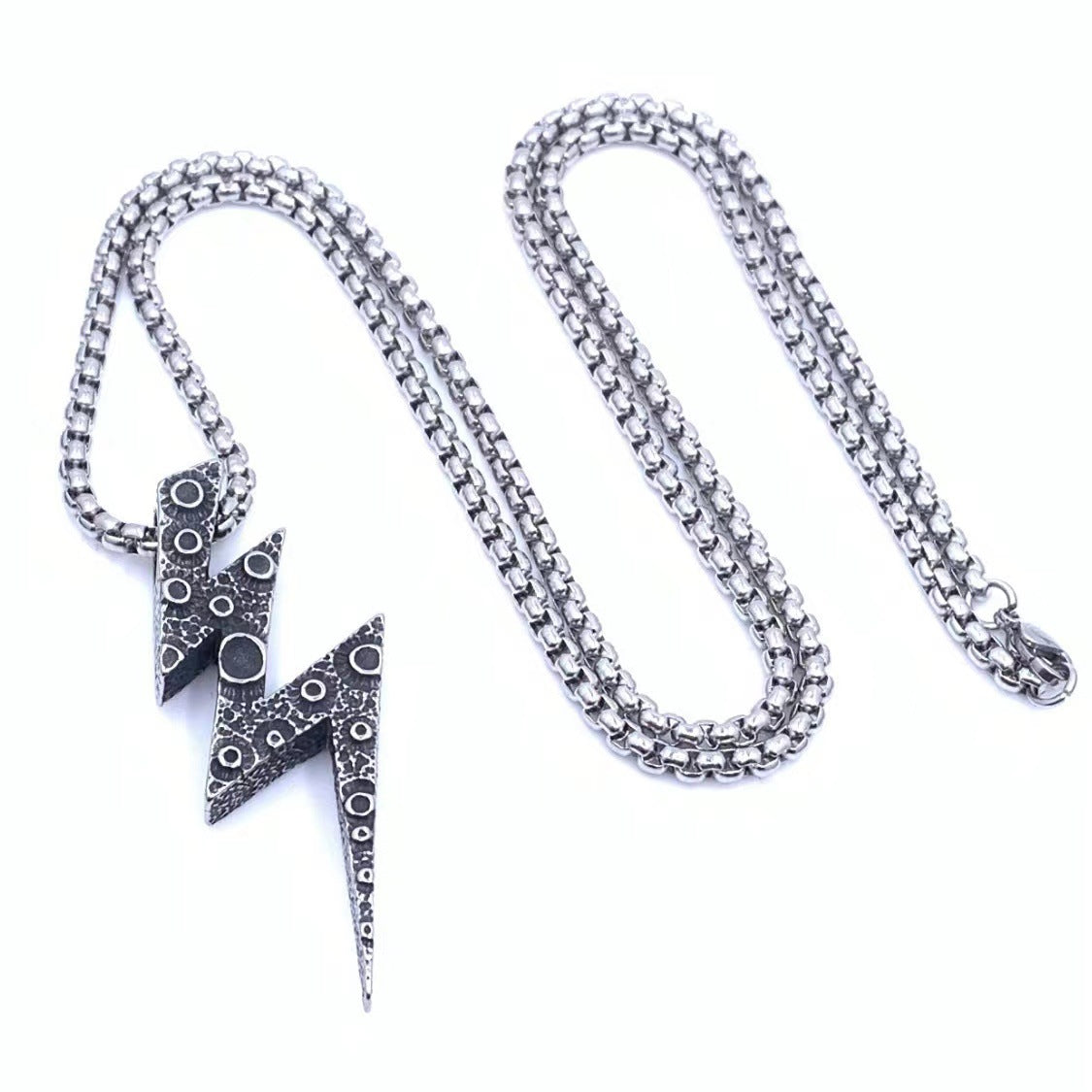 Unisex Retro Gothic Geometric Pendant Necklace
