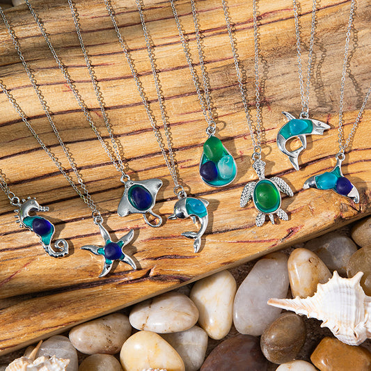 Colorful Sea Glass Necklaces